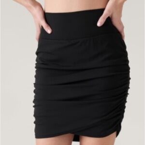 Athleta Skirt with Gathered Sides & Sheer Athleta Top